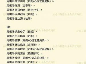 如何以恋与制作人周棋洛拍摄副本第五章三星通关：攻略大全