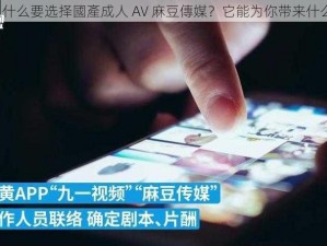 为什么要选择國產成人 AV 麻豆傳媒？它能为你带来什么？