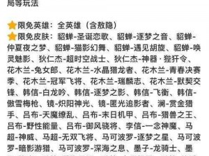 王者荣耀新一周限免英雄介绍：10月29日至11月4日限免英雄名单及英雄特性解析