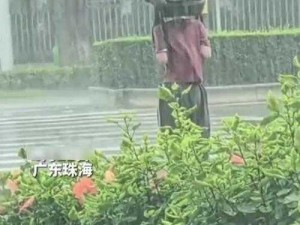 jul162外勤中突然下大雨，外勤人员撑起‘安全伞’