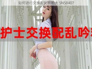 如何进行交换配乱吟粗大 SNS840？