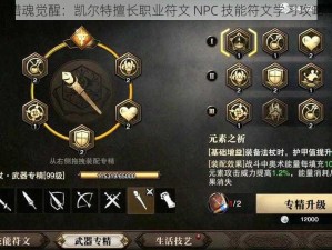 猎魂觉醒：凯尔特擅长职业符文 NPC 技能符文学习攻略