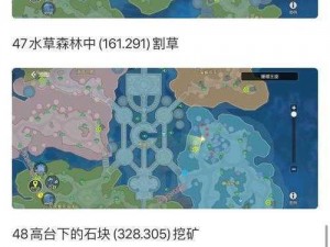 海岛纪元：珊瑚王座之动物植物与矿物全域分布地图解析