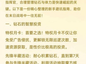 战国体力优化策略：高效升级技巧与体力管理攻略秘籍详解