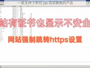 一款支持 3 秒后 jsp 自动跳转的产品