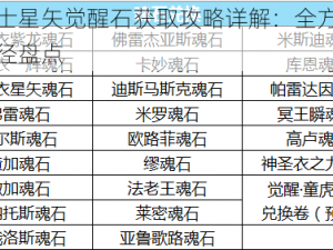 圣斗士星矢觉醒石获取攻略详解：全方位获取途径盘点