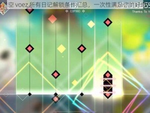 《兰空 voez 所有日记解锁条件汇总，一次性满足你的好奇心》