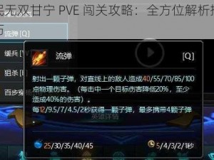 全民无双甘宁 PVE 闯关攻略：全方位解析搭配技巧