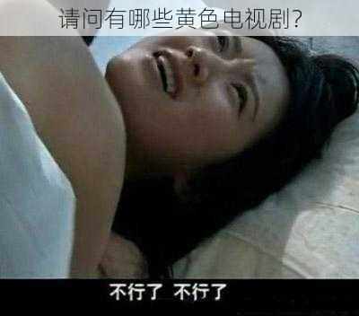 请问有哪些黄色电视剧？