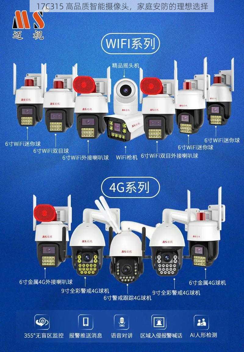 17C315 高品质智能摄像头，家庭安防的理想选择