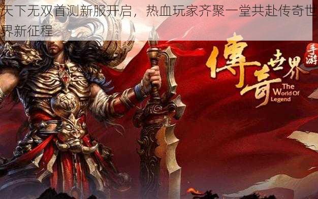 天下无双首测新服开启，热血玩家齐聚一堂共赴传奇世界新征程