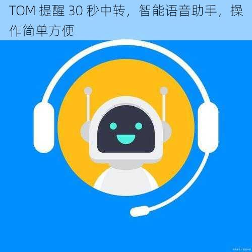 TOM 提醒 30 秒中转，智能语音助手，操作简单方便