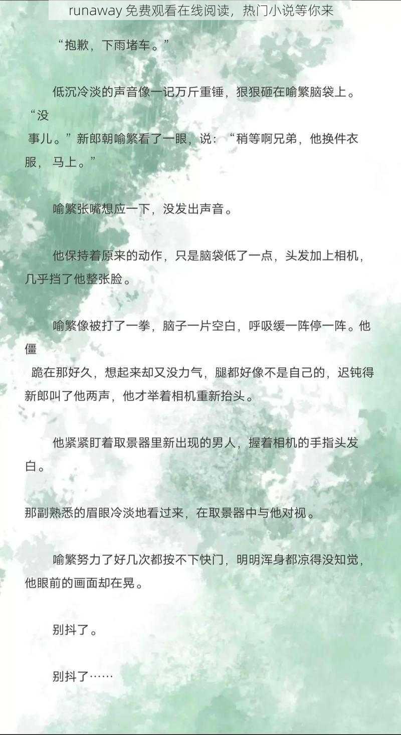 runaway 免费观看在线阅读，热门小说等你来