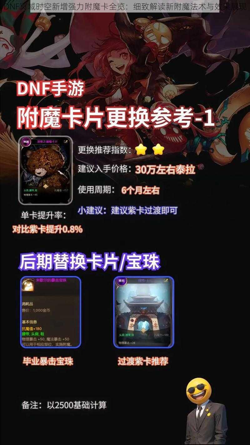 DNF冥域时空新增强力附魔卡全览：细致解读新附魔法术与效果展现