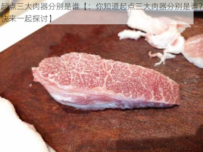 起点三大肉器分别是谁【：你知道起点三大肉器分别是谁？快来一起探讨】