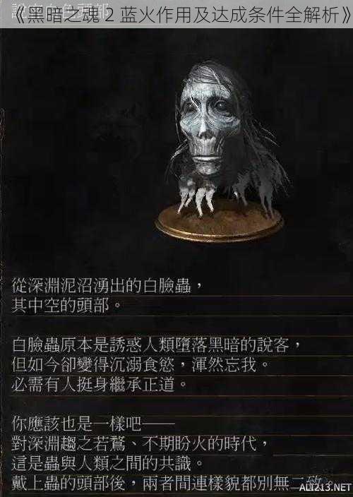 《黑暗之魂 2 蓝火作用及达成条件全解析》