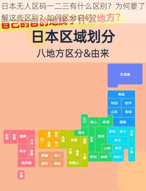 日本无人区码一二三有什么区别？为何要了解这些区别？如何区分它们？