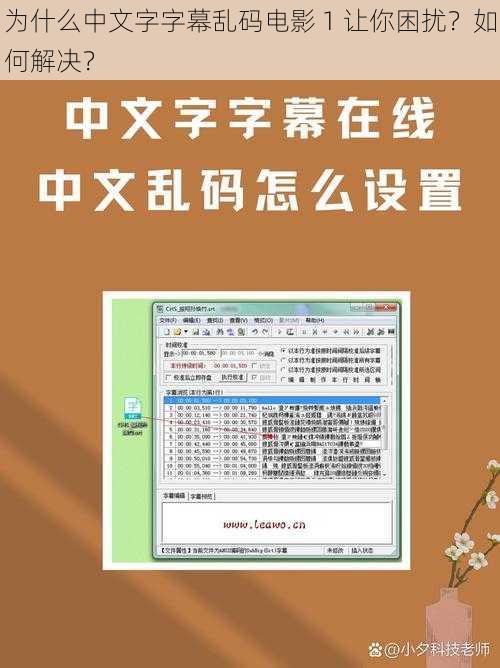 为什么中文字字幕乱码电影 1 让你困扰？如何解决？