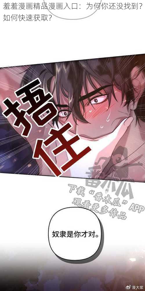 羞羞漫画精品漫画入口：为何你还没找到？如何快速获取？