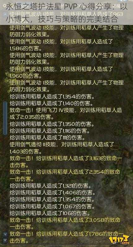 永恒之塔护法星 PVP 心得分享：以小博大，技巧与策略的完美结合