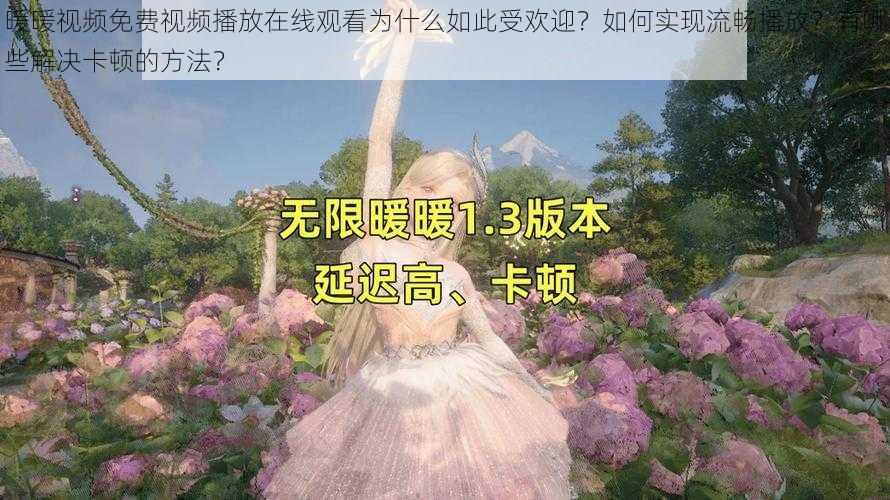 暖暖视频免费视频播放在线观看为什么如此受欢迎？如何实现流畅播放？有哪些解决卡顿的方法？