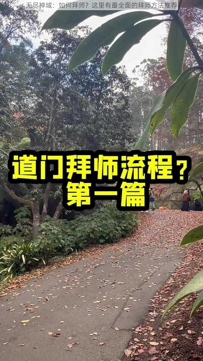 无尽神域：如何拜师？这里有最全面的拜师方法推荐