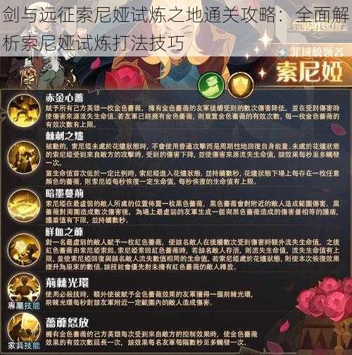 剑与远征索尼娅试炼之地通关攻略：全面解析索尼娅试炼打法技巧