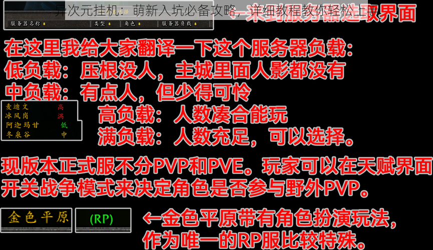 异次元挂机：萌新入坑必备攻略，详细教程教你轻松上手