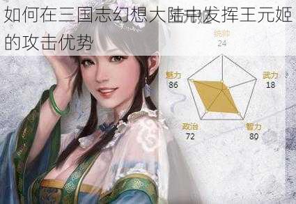 如何在三国志幻想大陆中发挥王元姬的攻击优势